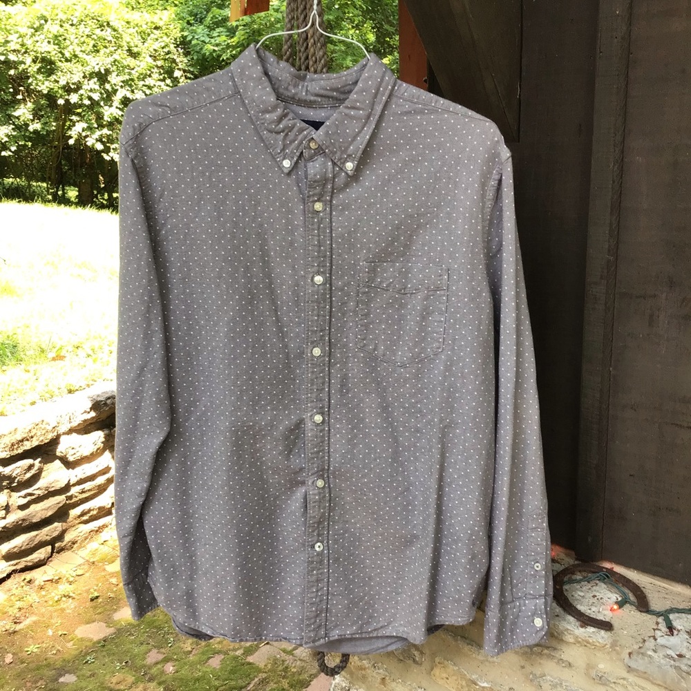 American Eagle Grey long sleeve men’s shirt NWOT